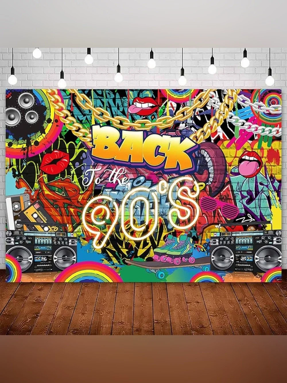 Back To The 90’s Retro Millennial Birthday Party Decoration Kit